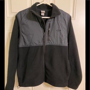 Champion Polyester Black Fleece Jacket-M